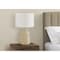 Monarch Specialties Lighting, 24 in.H, Table Lamp, Beige Concrete, Ivory / Cream Shade, Contemporary I 9702 - alternate 2